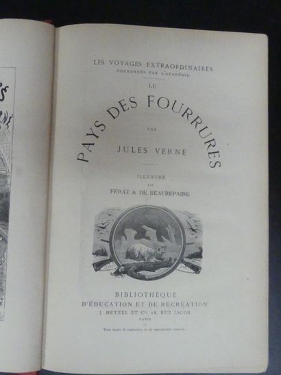 Jules VERNE, Le Pays des Fourrures. Jules VERNE, Le pays des Fourrures, illustré...