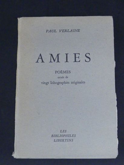 Paul VERLAINE. Amies. Paul VERLAINE. Amies. Poèmes ornés de vingt lithographies originales.

Les...