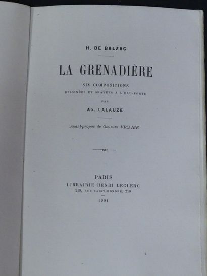 Honoré de BALZAC, ill. Adolphe LALAUZE, La Grenadière. Honoré de BALZAC. La Grenadière....