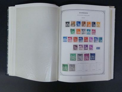 Collection de timbres allemands. Collection quasi-complète de timbres allemands (postes,...
