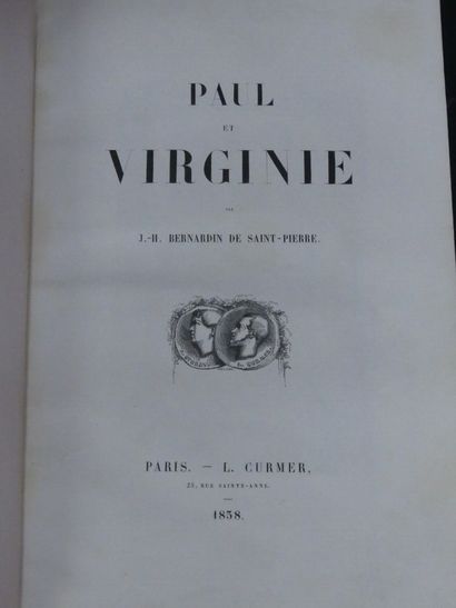 JH. BERNARDIN de SAINT-PIERRE, Paul et Virginie,La Chaumière indienne, 1838. JH....