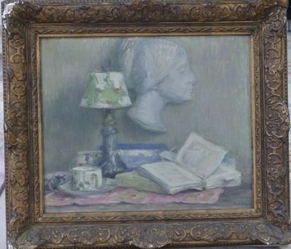 Abel VILLARD (1871-1969) , HST. Abel VILLARD (1871-1969), Nature Morte, Huile sur...