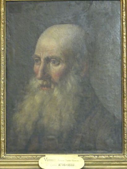 Horace Vernet Horace VERNET (1758-1835), Portrait d'homme, huile sur toile, Signé...