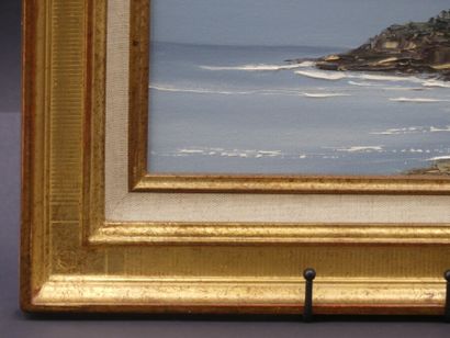 null Robert JUTHIER , ambiance bretonne huile sur toile , Signé en bas à droite,...