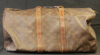 Louis VUITTON Sac Speddy 48 heures en toile monogrammée et cuir naturel Louis VUITTON...