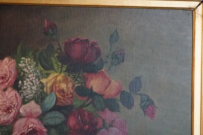 Ecole française de la fin du XIXème siècle, Bouquet de fleurs Ecole française de...