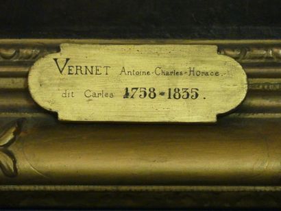 Horace Vernet Horace VERNET (1758-1835), Portrait d'homme, huile sur toile, Signé...