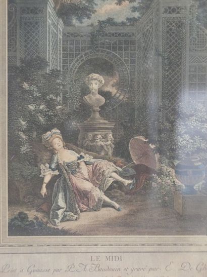 D'après Pierre-Antoine BAUDOUIN D'après Pierre-Antoine BAUDOUIN (1723-1769) gravé...