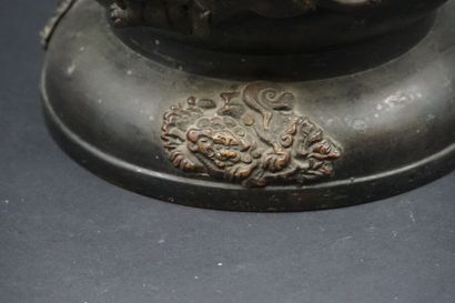 Grand vase en bronze, JAPON, fin du XIXème siècle ?

Grand vase en bronze, la panse...
