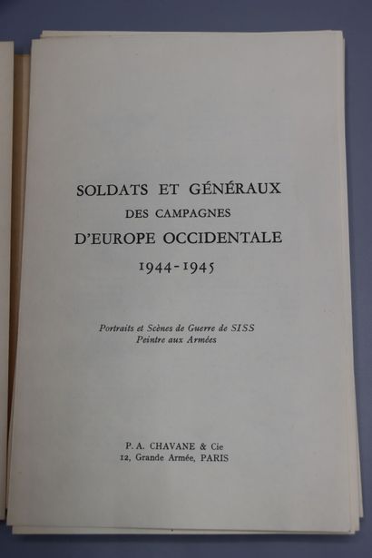  Soldats et Généraux des Compagnies d'Europe Occidentale, 1944-1945. Paris, PA Chavanne...