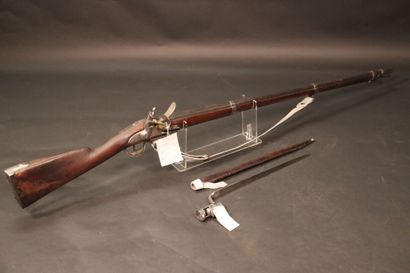 null Fusil d'Infanterie, modèle AN IX. Canon rond. Platine avec trace de marquage....