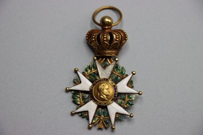 null ORDRE DE LA LEGION D'HONNEUR. Étoile d'officier d'époque Monarchie de Juillet,...