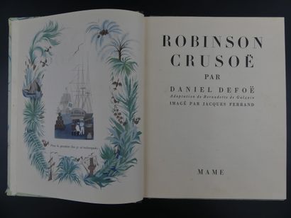 Daniel DEFOE, Robinson Crusoé Daniel DEFOE. Robinson Crusoé. Illustrations par Jacques...