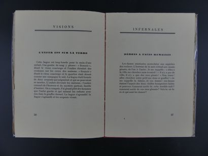 Max JACOB, Visions infernales, E.O. Max JACOB Max. Visions infernales. Avec un portrait...