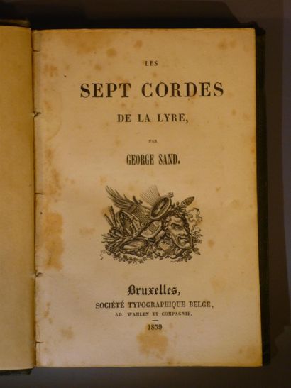 Georges SAND, Les Sept Cordes de la Lyre. EO 1839. Georges SAND, Les Sept Cordes...