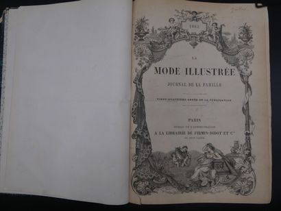 Albums reliés "La mode illustrée" La mode illustrée, Journal de La Famille, 3 volumes...