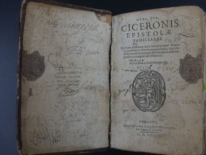 CICERON Marcus Tullius, 1581 CICERON (Marcus Tullius). Marc.Tul. Epistolae familiares....