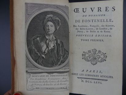 Bernard de FONTENELLE, Oeuvres. Oeuvres de Monsieur de FONTENELLE, des Académies...