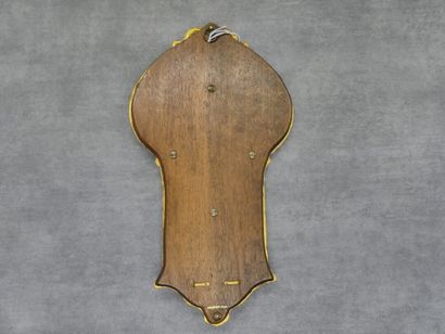 Ovide YENCESSE Ovide YENCESSE (1869-1947), Bénitier en bronze à patine dorée, réceptable...