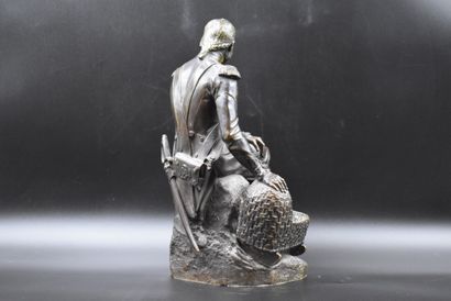 Bronze Jean-François Théodore GECHTER (1796-1844), Officier au berceau avec des jumeaux,...