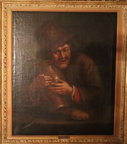 null Adriaen BROUWER (1605-1638), dans le goût de. École Flamande du XVIIème siècle,...