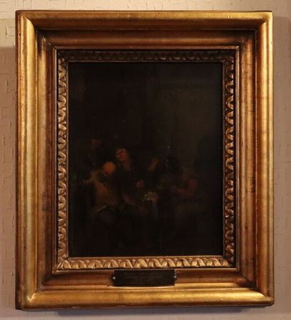 null Adrien VAN OSTADE (1610-1685), dans le goût de. École Hollandaise du XVIIème...