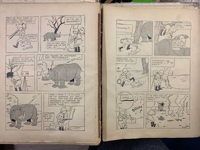 null HERGE, Les aventures de Tintin Reporter du petit « Vingtième » au Congo. Bruxelles,...