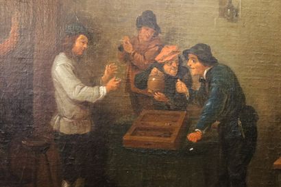 null David TENIERS LE JEUNE (1610-1690), dans le goût de. École Flamande du XVIIème...