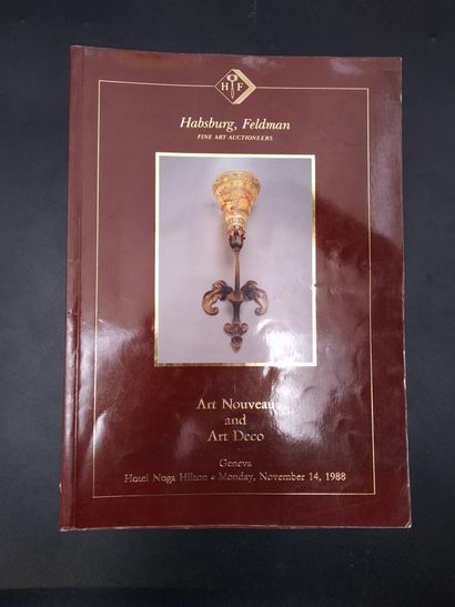 null Habsbourg & Feldman , 1989. 7 catalogues de vente Habsburg Feldman, Art nouveau...