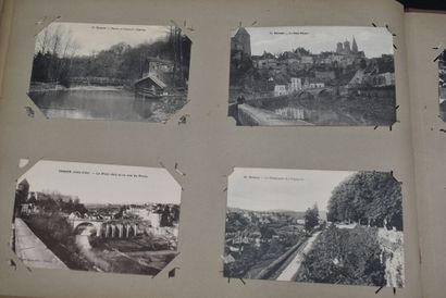null CARTES POSTALES : Un album oblong d'environ 350 cartes postales anciennes (quelques...