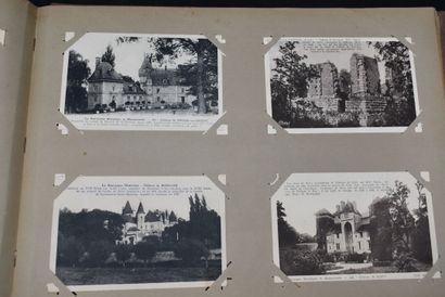 null CARTES POSTALES : Un album oblong d'environ 350 cartes postales anciennes (quelques...