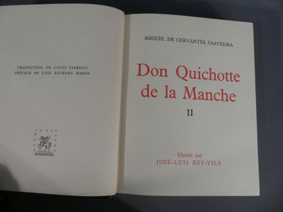 null Miguel de CERVANTES, DON QUICHOTTE, Illustrations par José Luis REY-VILA de...