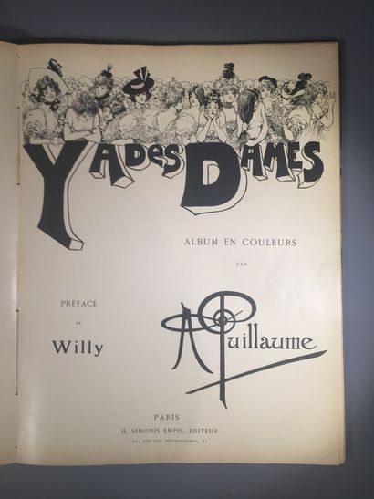 null Albert GUILLAUME (1873-1942), " Des bonshommes - Y a des dames ",

 2 albums...