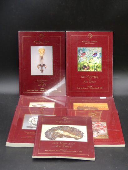 null Habsbourg & Feldman , 1989. 7 catalogues de vente Habsburg Feldman, Art nouveau...