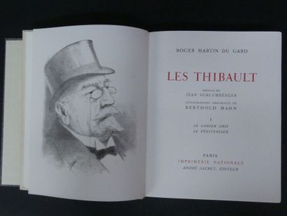 null Roger MARTIN DU GARD (1881-1958), LES THIBAULT, Lithographies originales de...