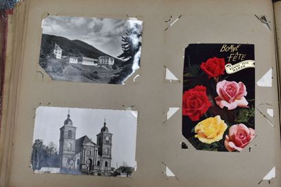 null CARTES POSTALES : Un album oblong d'environ 350 cartes postales anciennes (quelques...