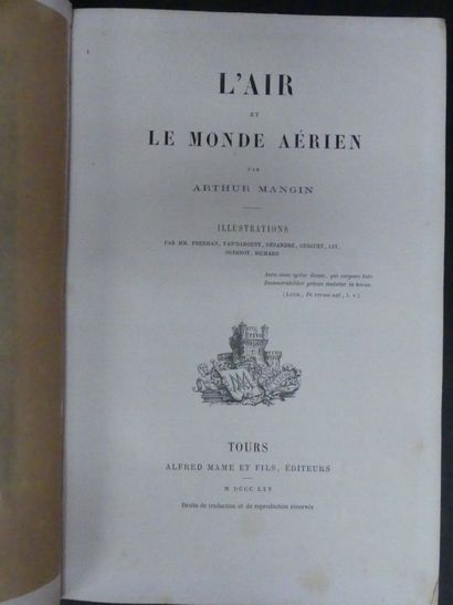 null Arthur MANGIN (1824-1887), L'AIR ET LE MONDE AERIEN, Illustrations pleine page...
