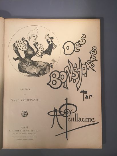 null Albert GUILLAUME (1873-1942), " Des bonshommes - Y a des dames ",

 2 albums...