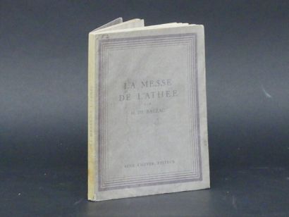 null Honoré de BALZAC (1799-1850), LA MESSE DE L'ATHEE. Scène de la vie parisienne.

...