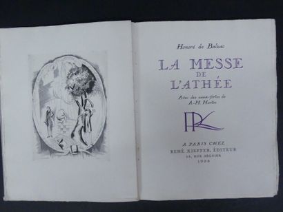 null Honoré de BALZAC (1799-1850), LA MESSE DE L'ATHEE. Scène de la vie parisienne.

...