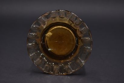 null Émile GALLE (1864-1904). Vase tubulaire torsadé sur base circulaire modelé à...