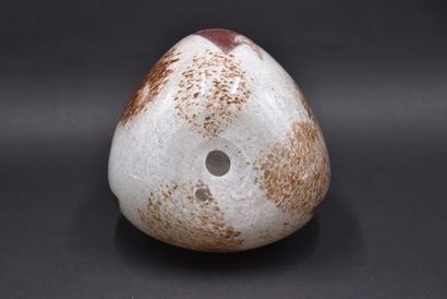 null LEGRAS. A large spherical vase with triangular body and circular neck. Proof...