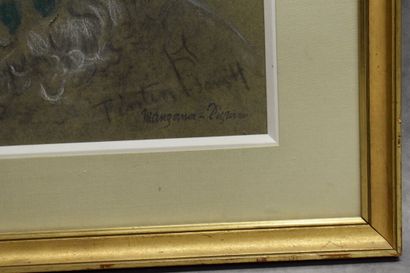 null Georges MANZANA-PISSARRO (1871-1961) Portrait d'homme , pastel sur papier, Signé...
