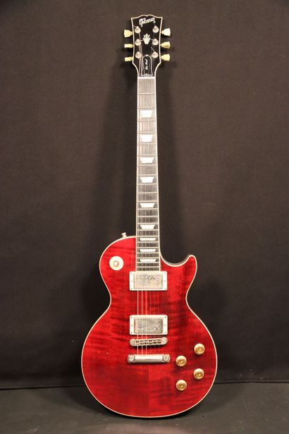 null Guitare GIBSON LP Limited Run Wine RED. N°: 02244342. Touches en ébène, binding...