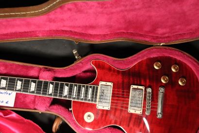 null Guitare GIBSON LP Limited Run Wine RED. N°: 02244342. Touches en ébène, binding...