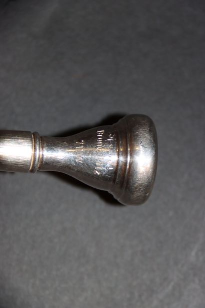 null SELMER, modèle Maurice André. N° 69813. Trompette Piccolo en laiton nickelé....