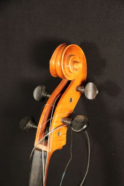 null Violoncelle 4/4 Allemand. EBERHARD MEINEL. Années 1970-80 . Longueur du fond...