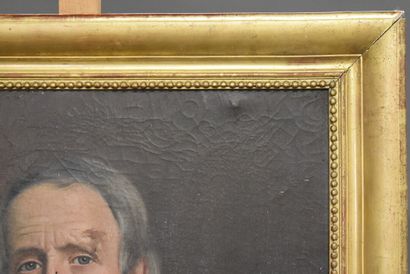 null Jules DE FRESSINIAT (1820-?), Portrait d'homme, huile sur toile. Signé en bas...