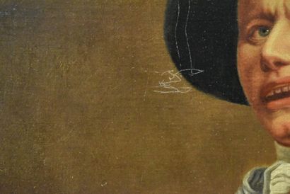 null Ecole du XIXème siècle, Portrait d'homme, huile sur toile. Dimensions : 72 x...