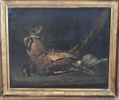 Jules-Jacques VEYRASSAT (1828-1893), Huile sur toile Jules-Jacques VEYRASSAT(1828-1893)....